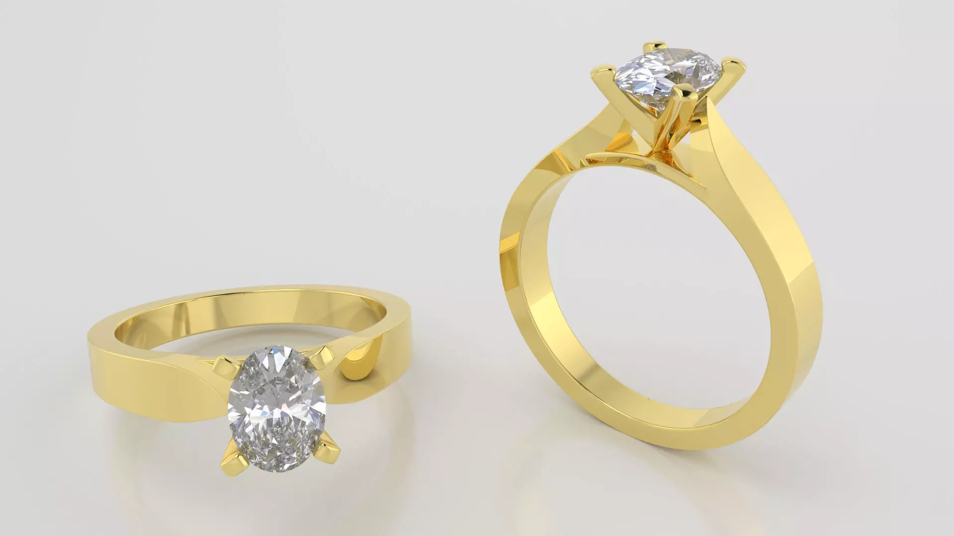 OVAL 0-75-CT Flat Profile Round Shank Width 2-60mm 3D print model