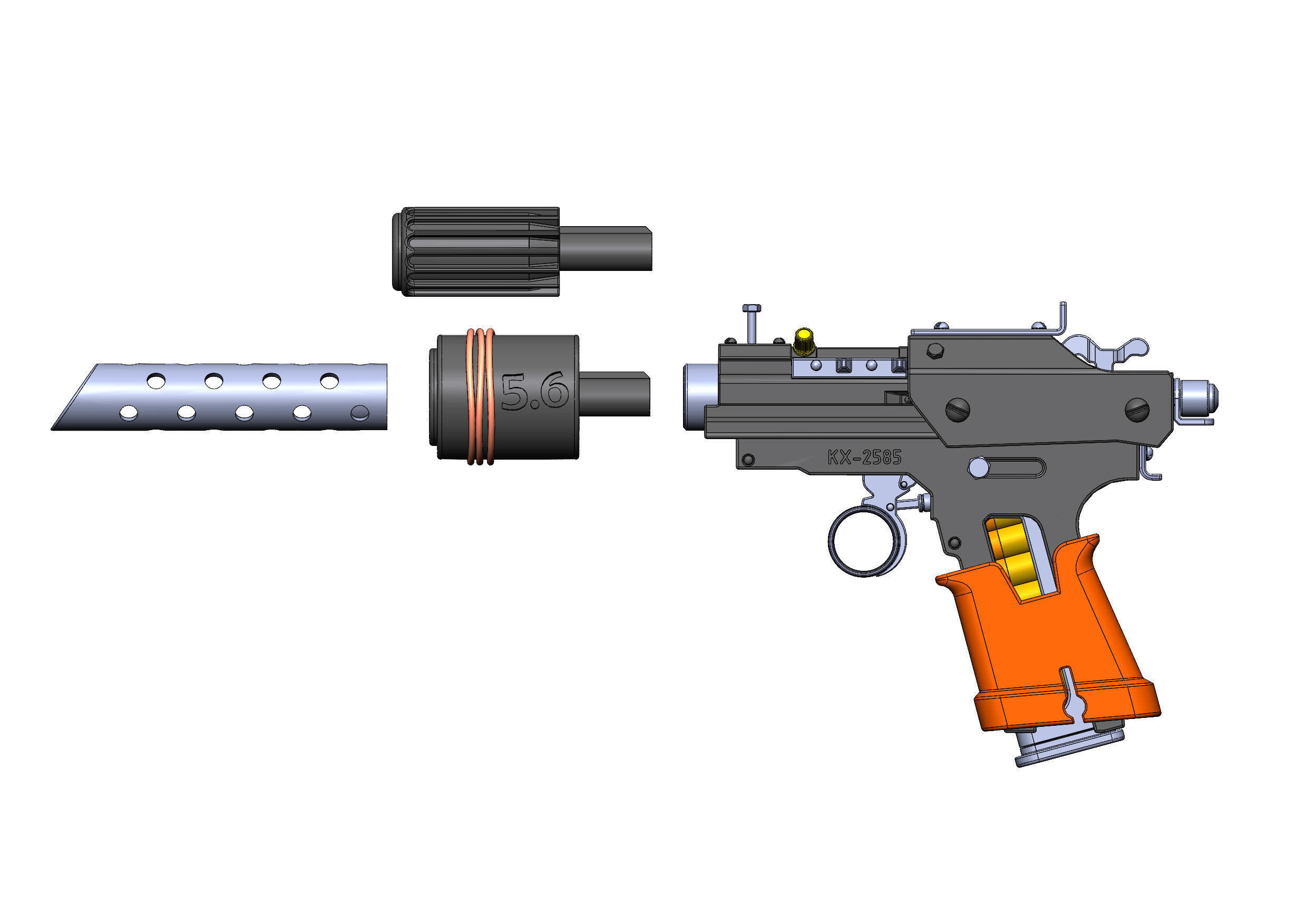 ABSATZ-2 - Atomic Heart - STL CAD bundle - Personal Use 3D print model_25