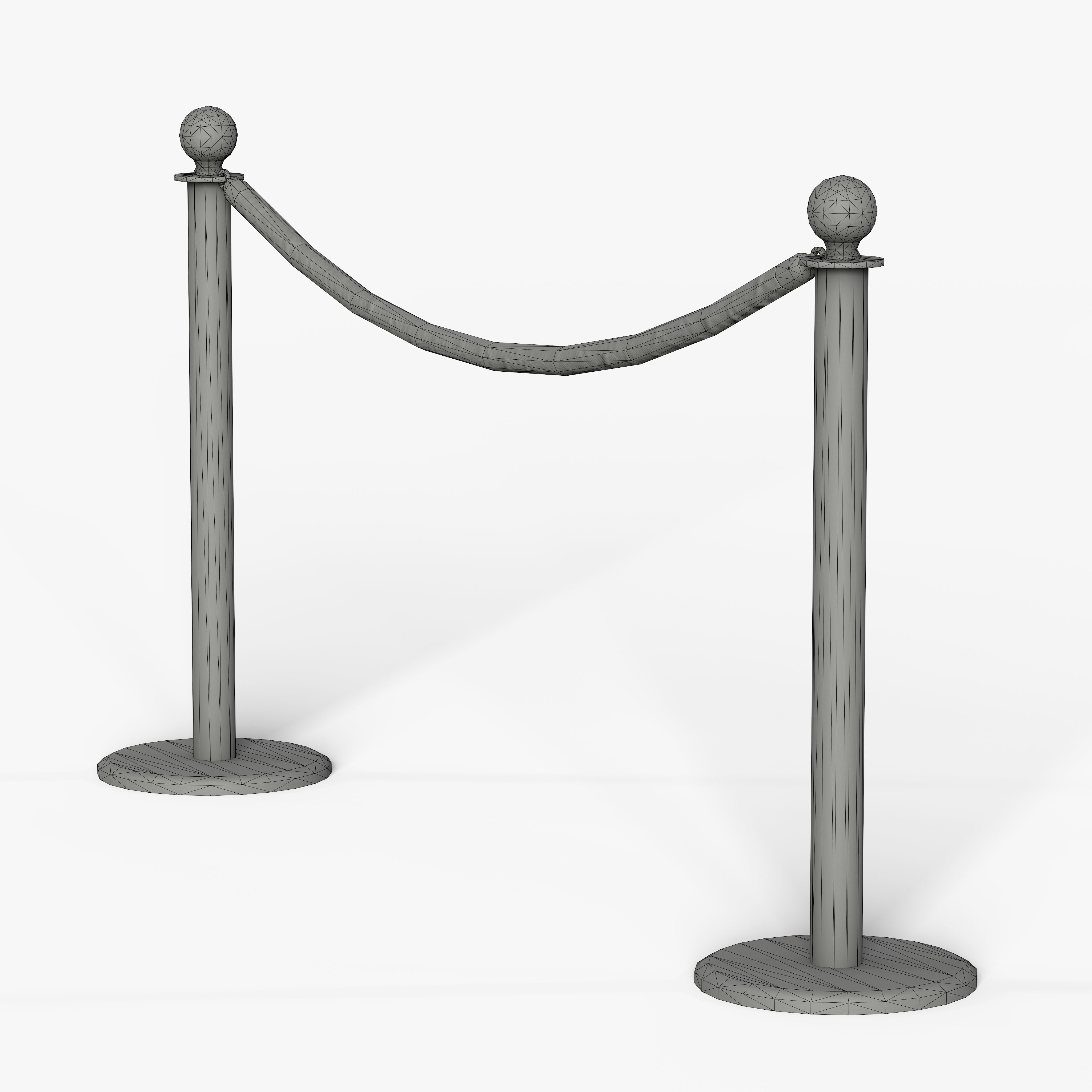 Line Dividers Low-poly 3D model_10