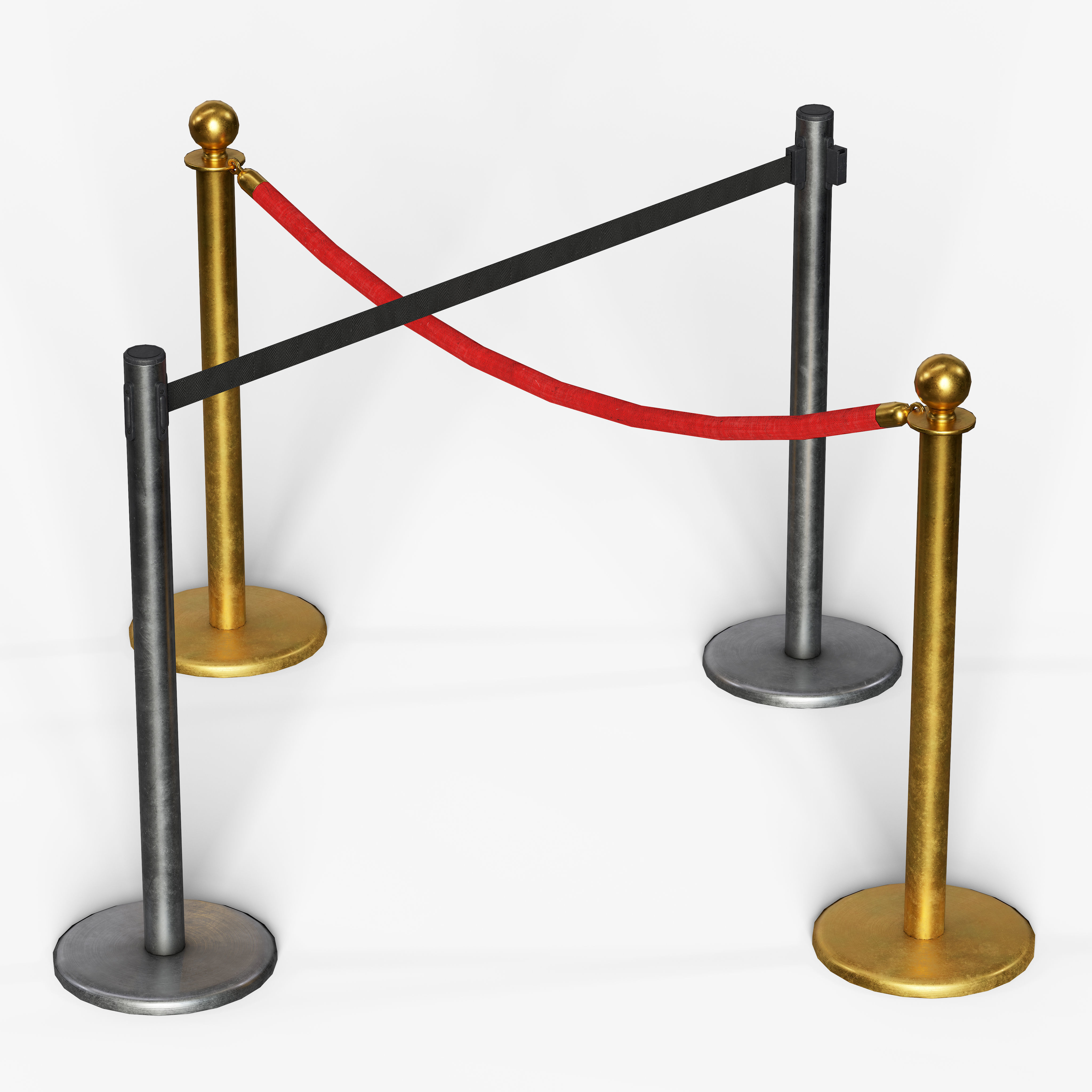 Line Dividers Low-poly 3D model_9