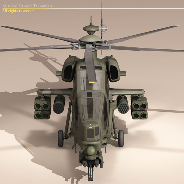 Agusta A129 Mangusta textured 3D model_5