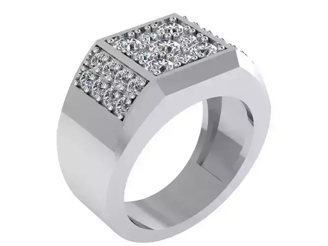 Square Diamond Ring 1849