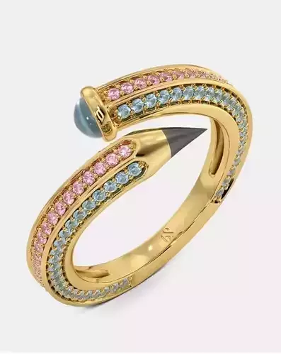 Women Fashion Ringd 3dm stl render detail 3D print model