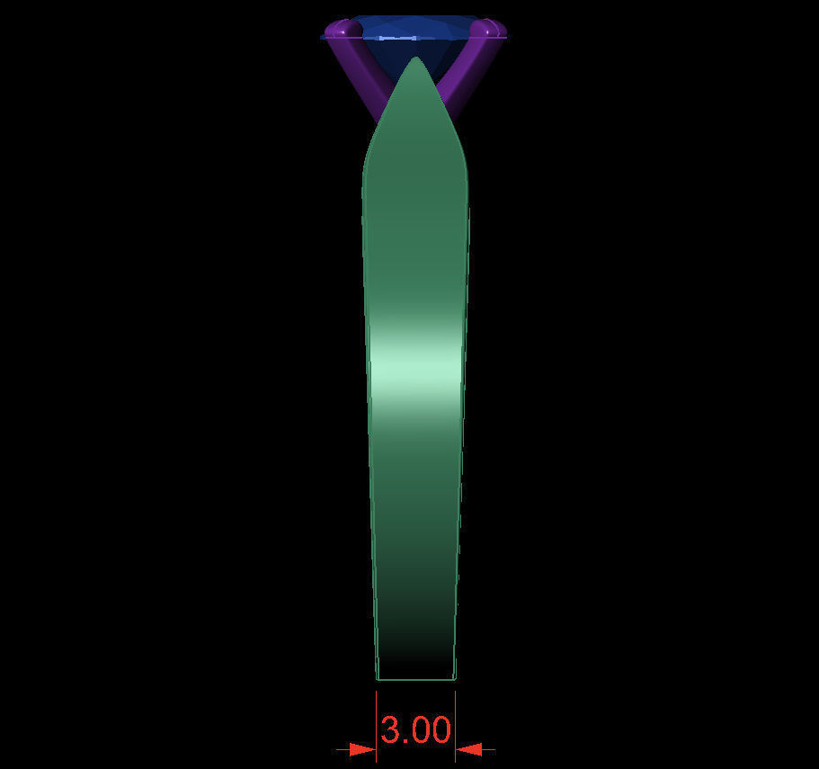 OVAL 0-75-CT Flat Profile Round Shank Width 3-00mm 3D print model_4