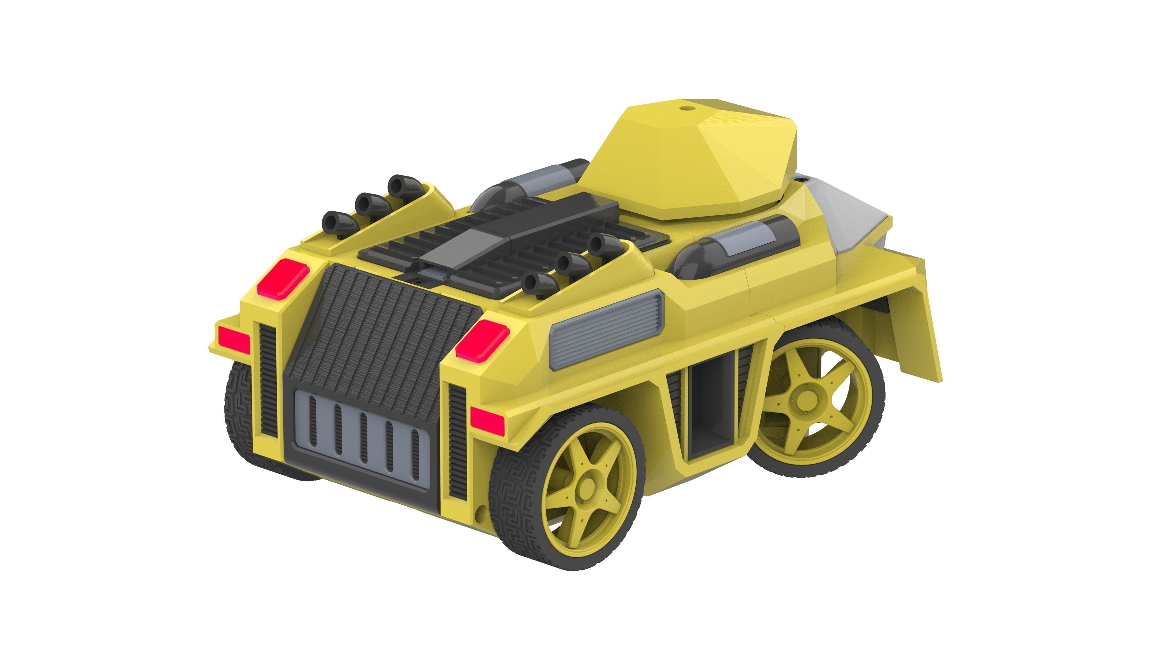 Pathfinder - Housing for RC Car - STL and CAD - Commercial Use 3D print model_10