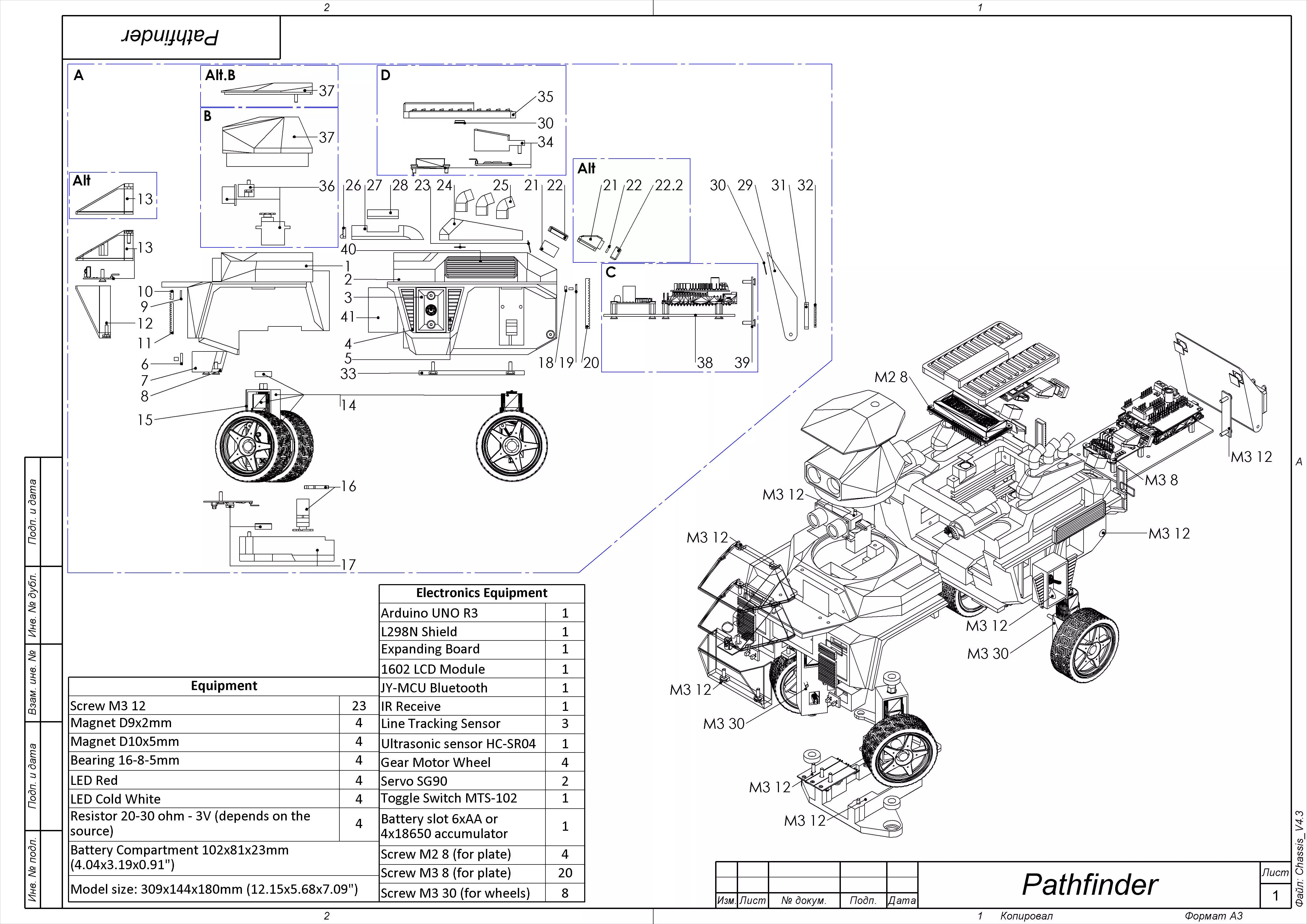 Pathfinder - Housing for RC Car - STL and CAD - Commercial Use 3D print model_0