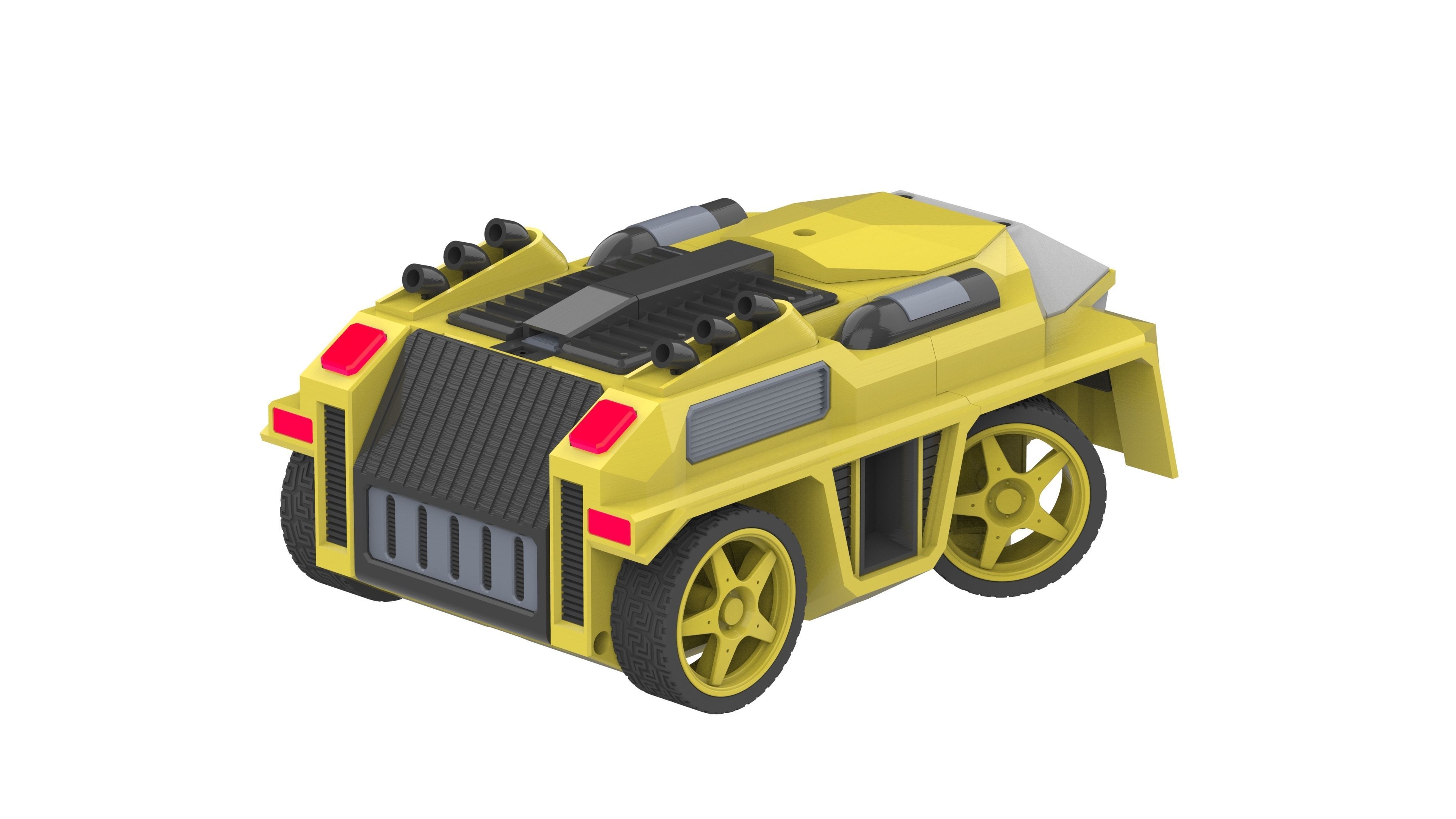 Pathfinder - Housing for RC Car - STL and CAD - Commercial Use 3D print model_16