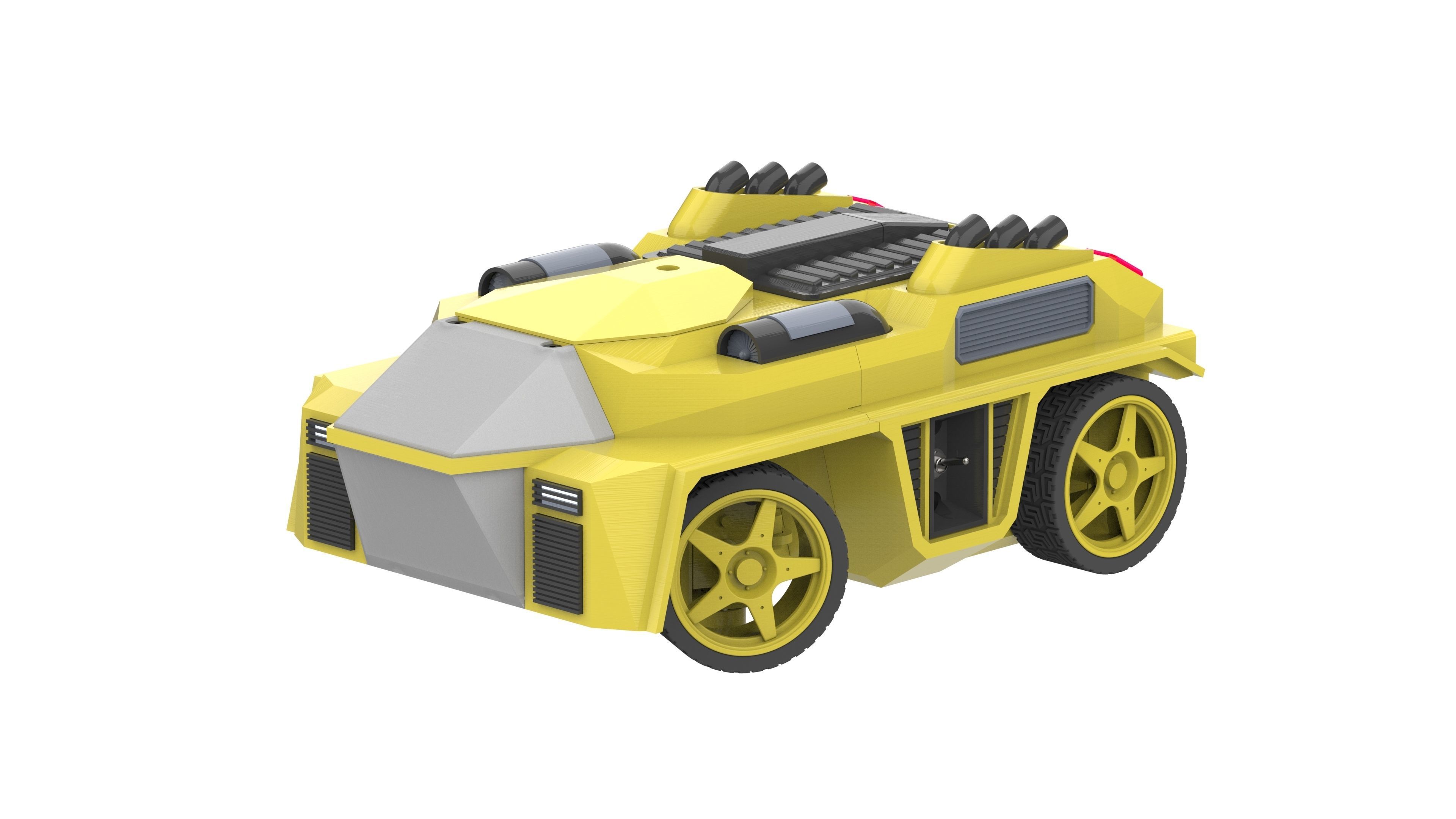 Pathfinder - Housing for RC Car - STL and CAD - Commercial Use 3D print model_11