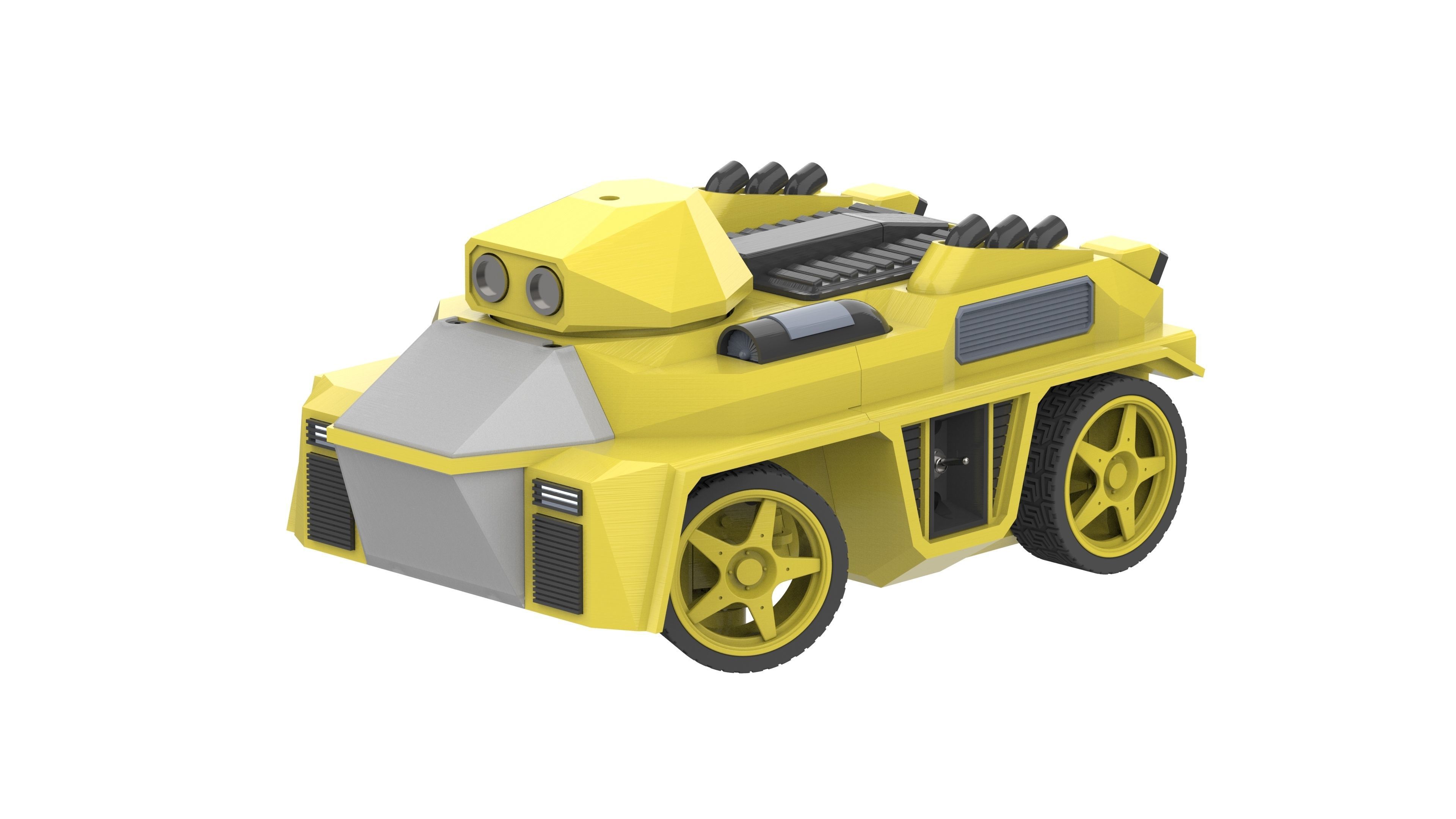 Pathfinder - Housing for RC Car - STL and CAD - Commercial Use 3D print model_14