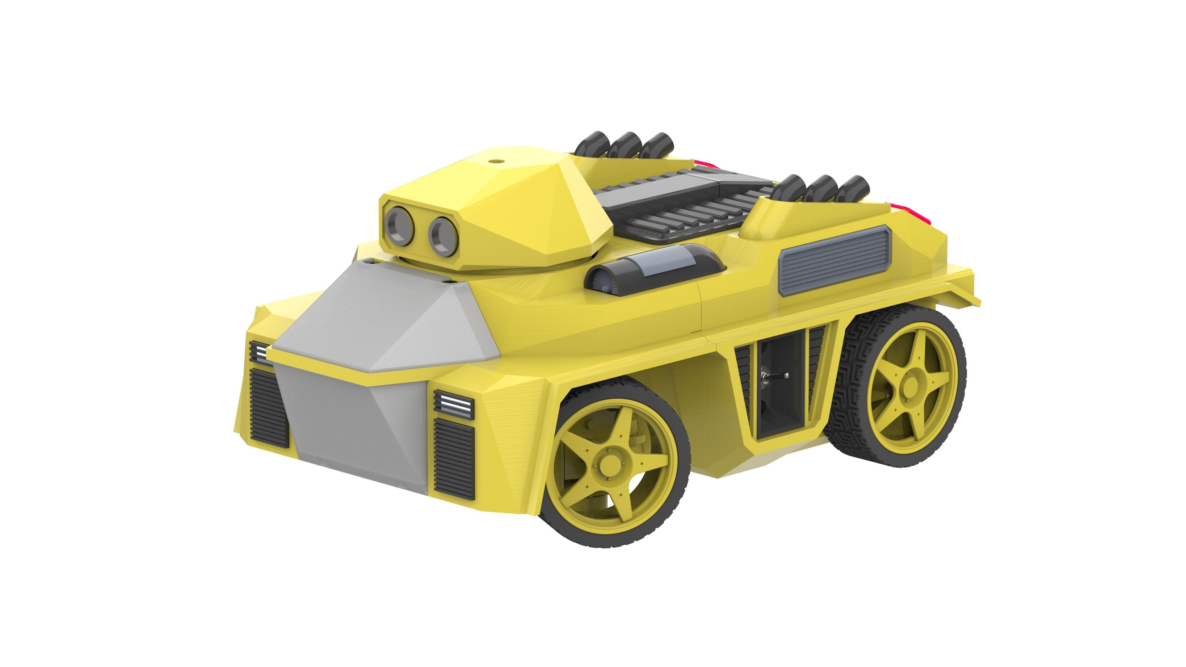 Pathfinder - Housing for RC Car - STL and CAD - Commercial Use 3D print model_19