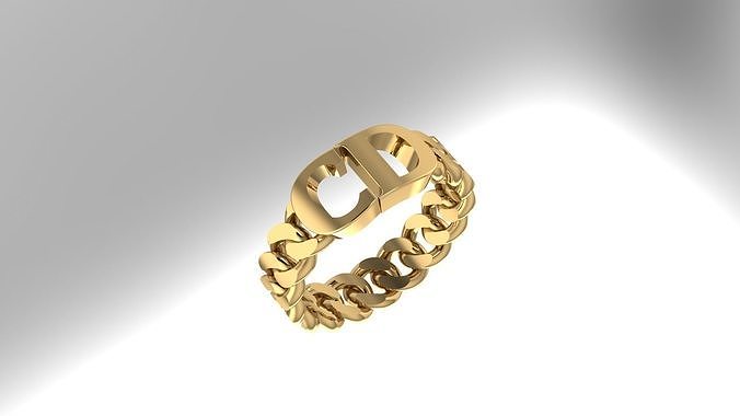 Christian Dior Ring 3D print model