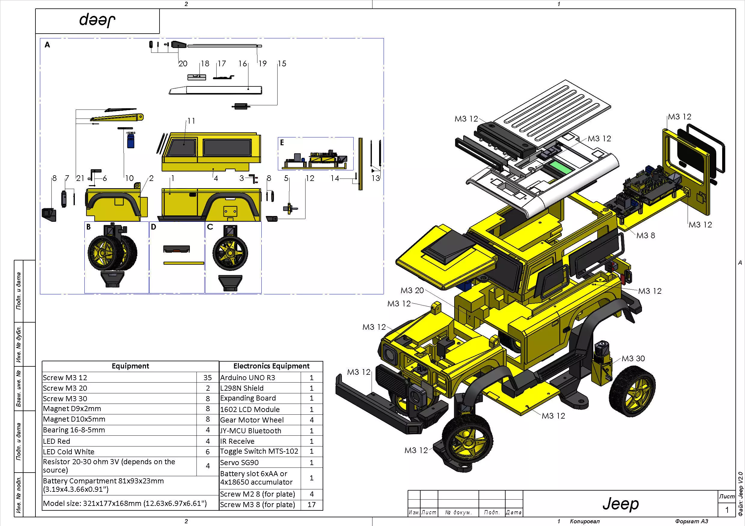 Jeep - Housing for RC Car  - STL CAD bundle - Personal Use 3D print model_0