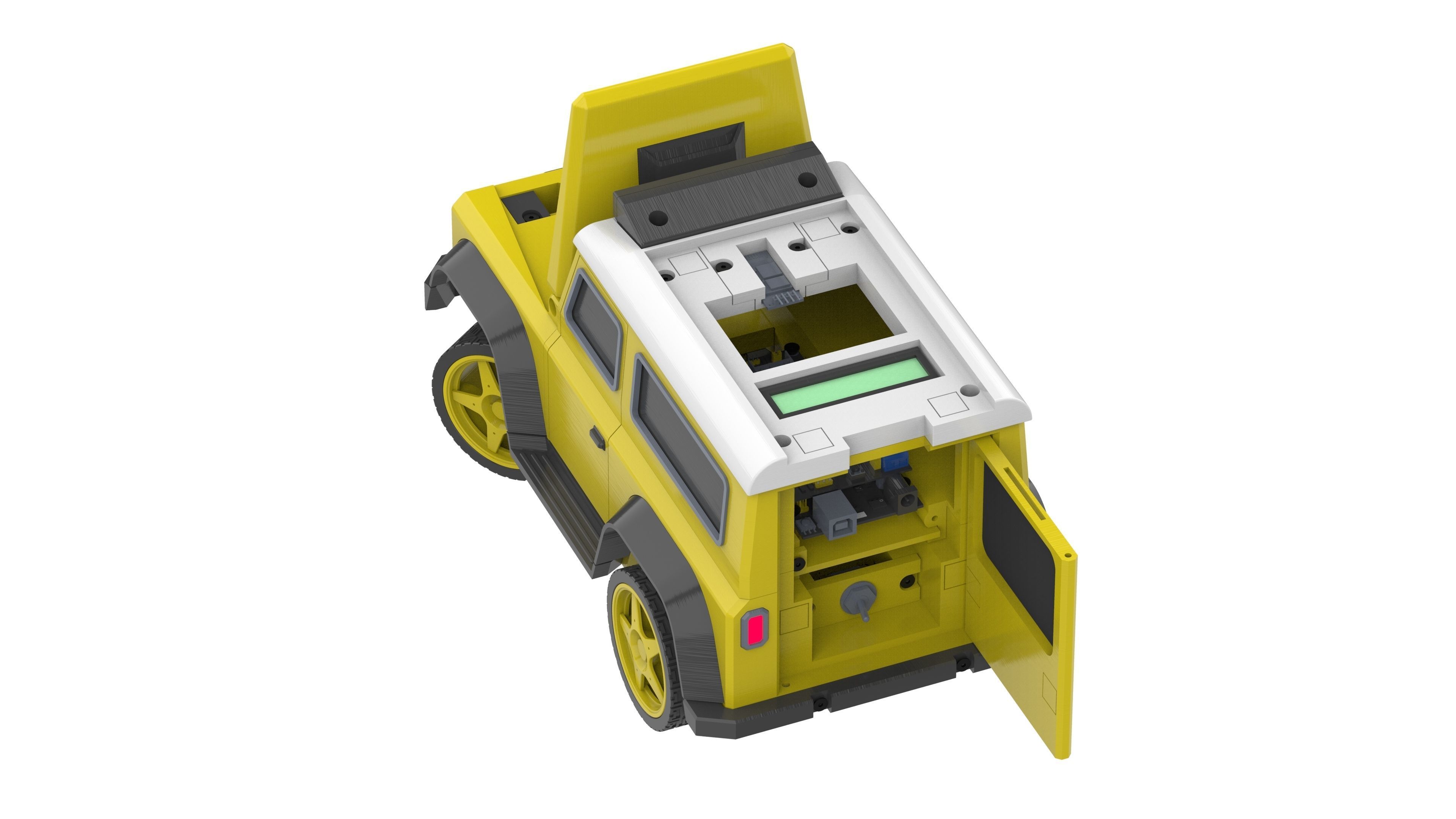 Jeep - Housing for RC Car  - STL CAD bundle - Personal Use 3D print model_10