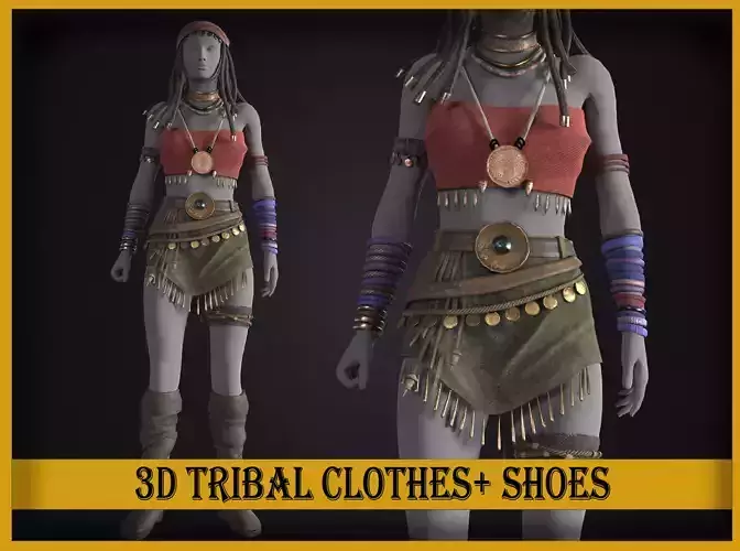Tribal ethnic 3D clothes