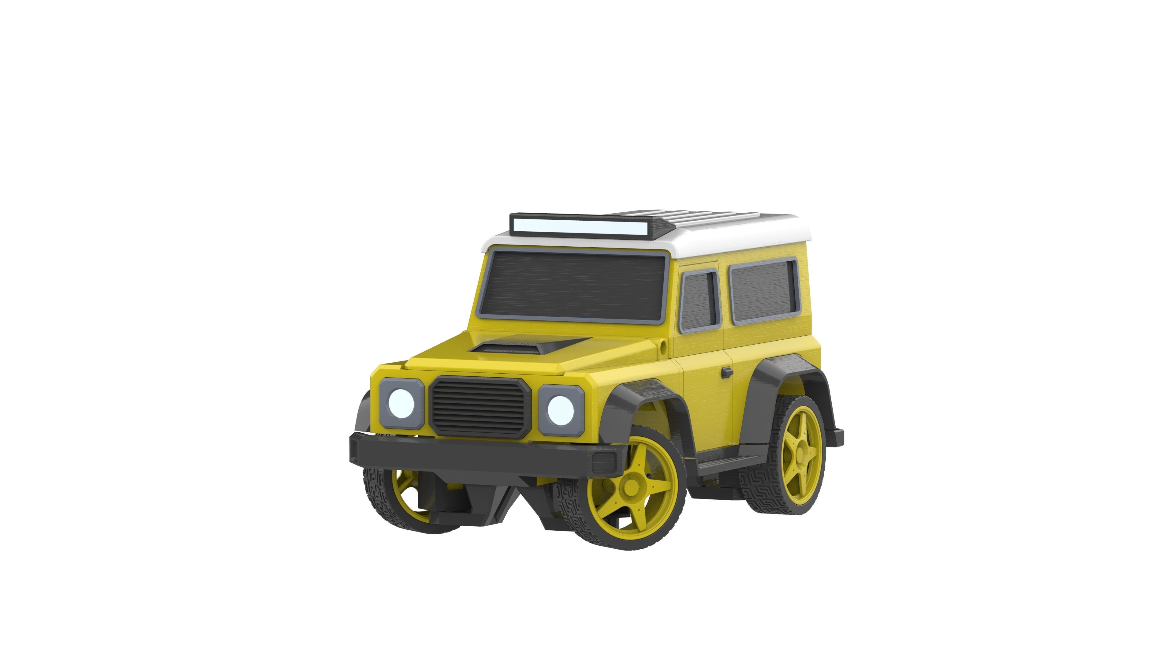Jeep - Housing for RC Car - STL and CAD bundle - Commercial Use 3D print model_2