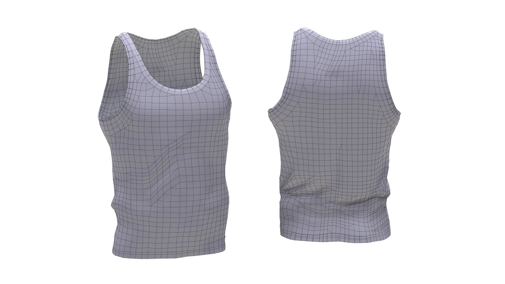 Tshirt Low-poly 3D model_4