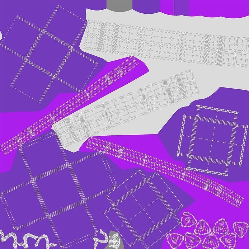 Stylized Christmas Tree and gift boxes 3D model_13