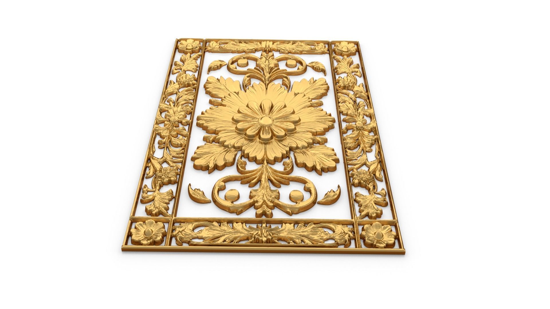 classical door decor 05 3D model_3