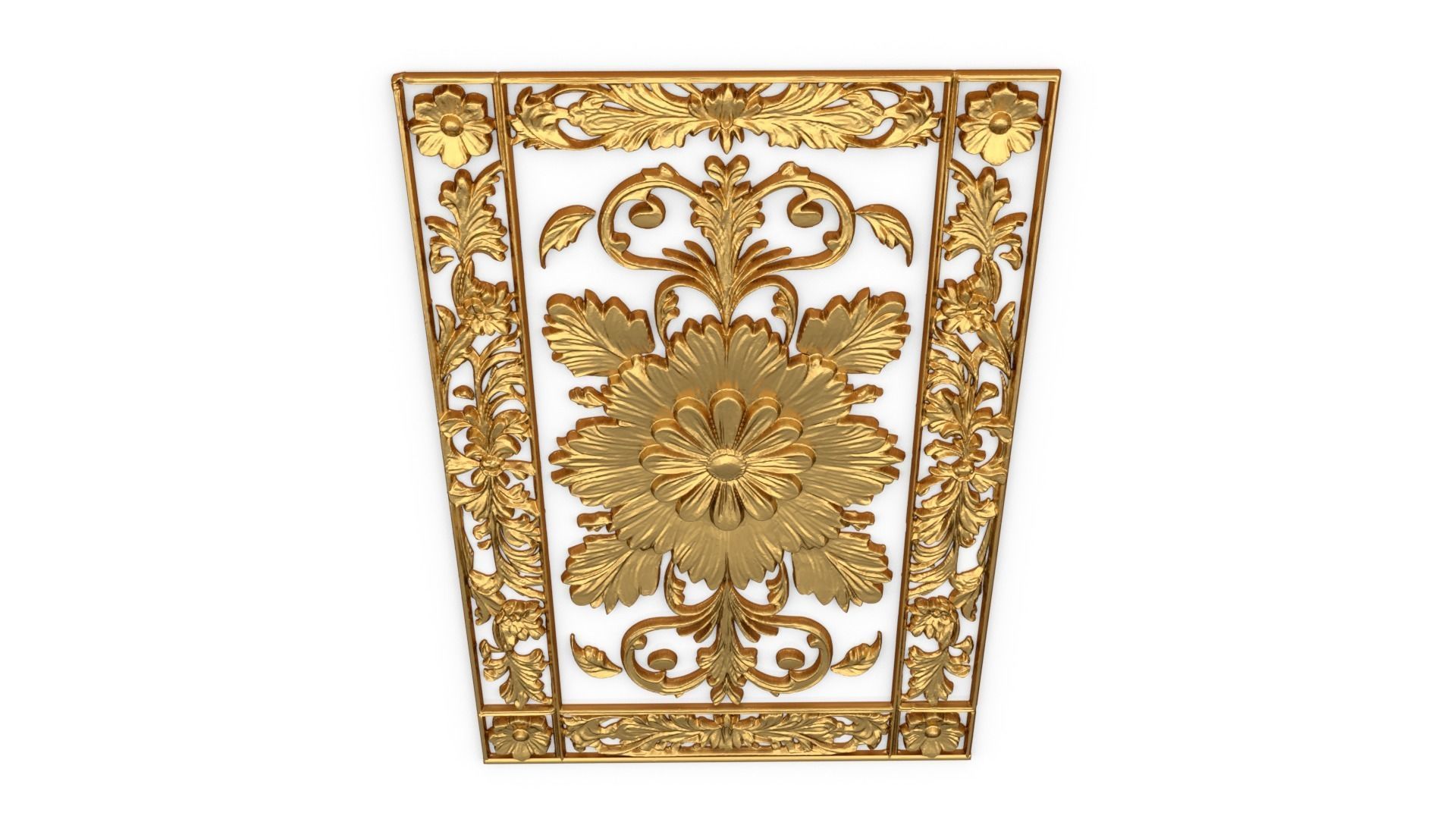 classical door decor 05 3D model_4