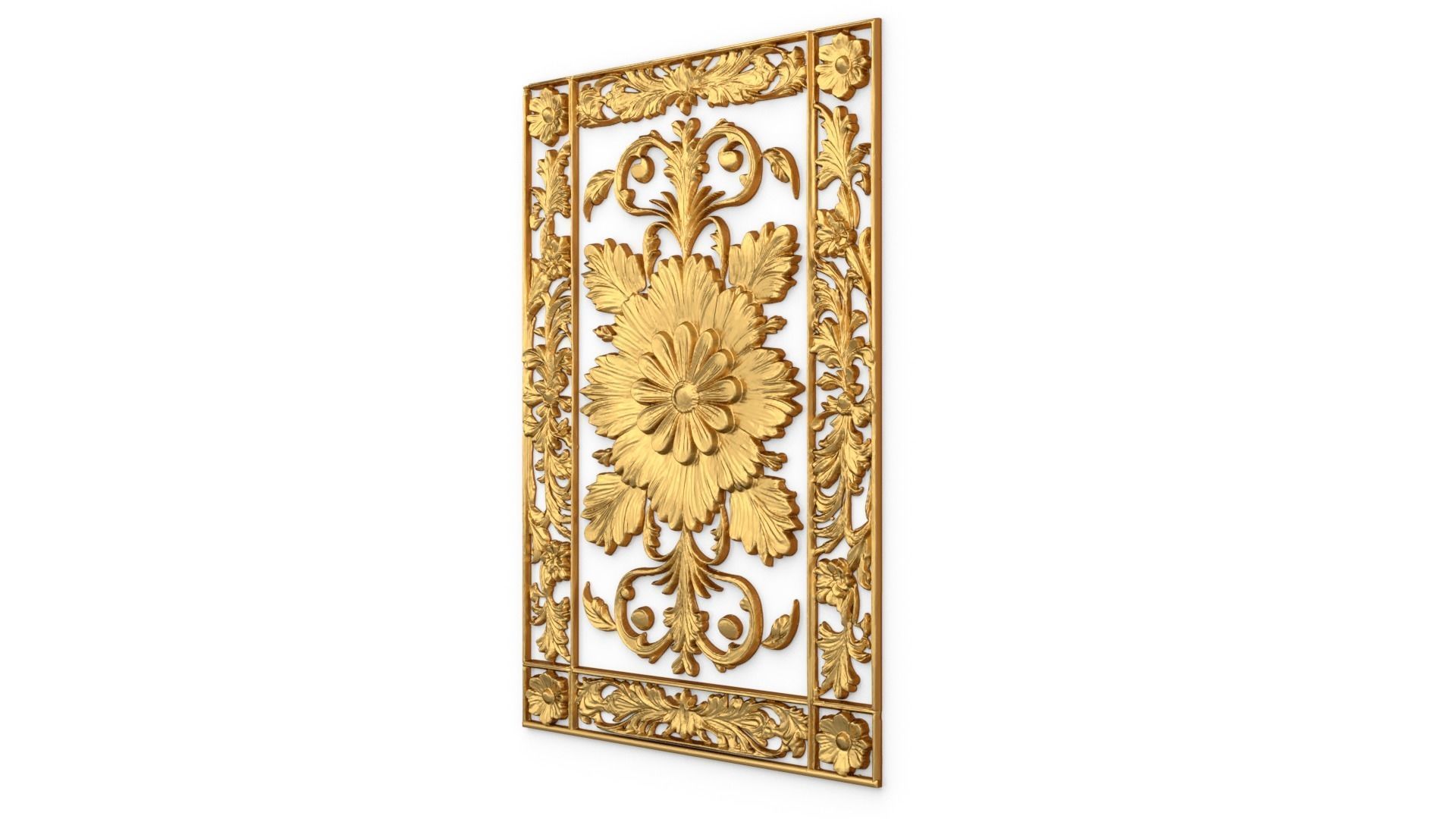classical door decor 05 3D model_2