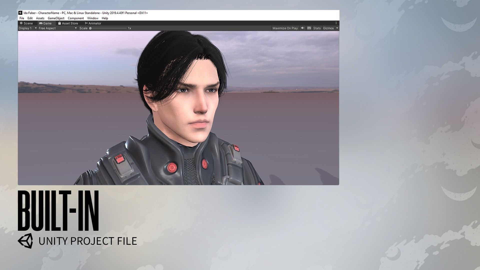 Stellar Rogue - Sci-Fi Characters - Game Ready Low-poly 3D model_23