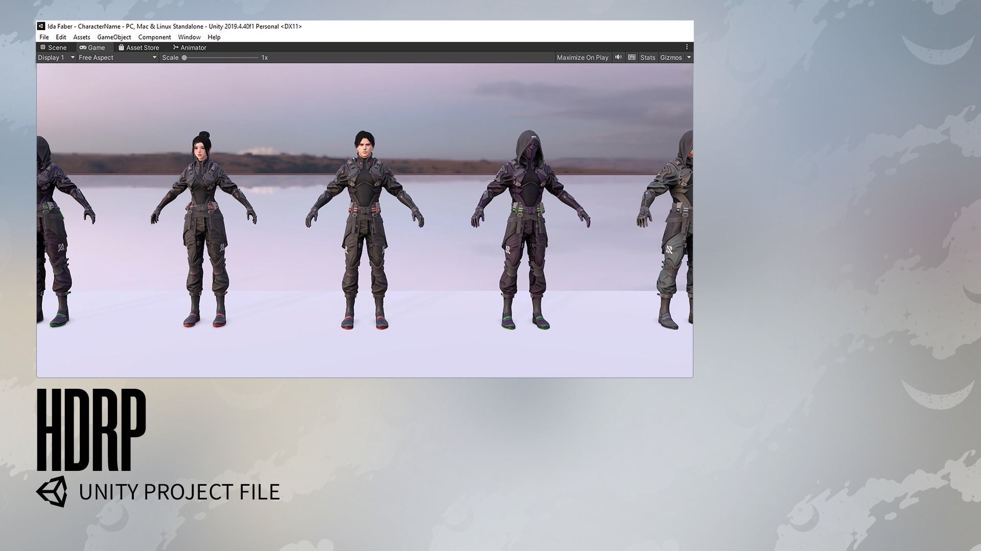 Stellar Rogue - Sci-Fi Characters - Game Ready Low-poly 3D model_28
