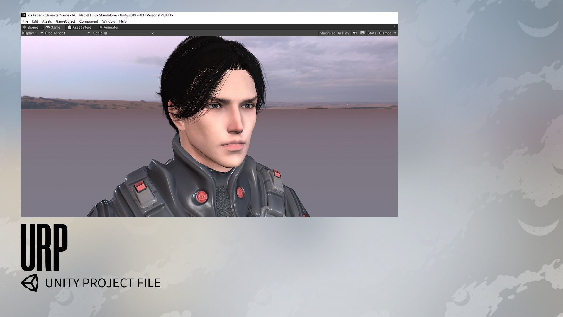 Stellar Rogue - Sci-Fi Characters - Game Ready Low-poly 3D model_24