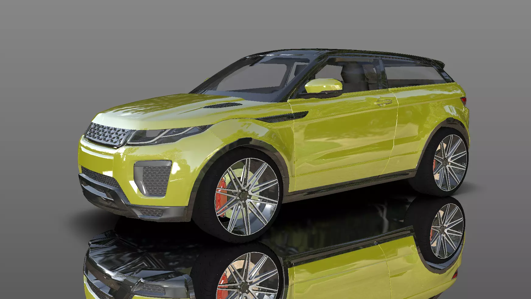 Range Rover - Evoque 3D model Midpoly 3D model