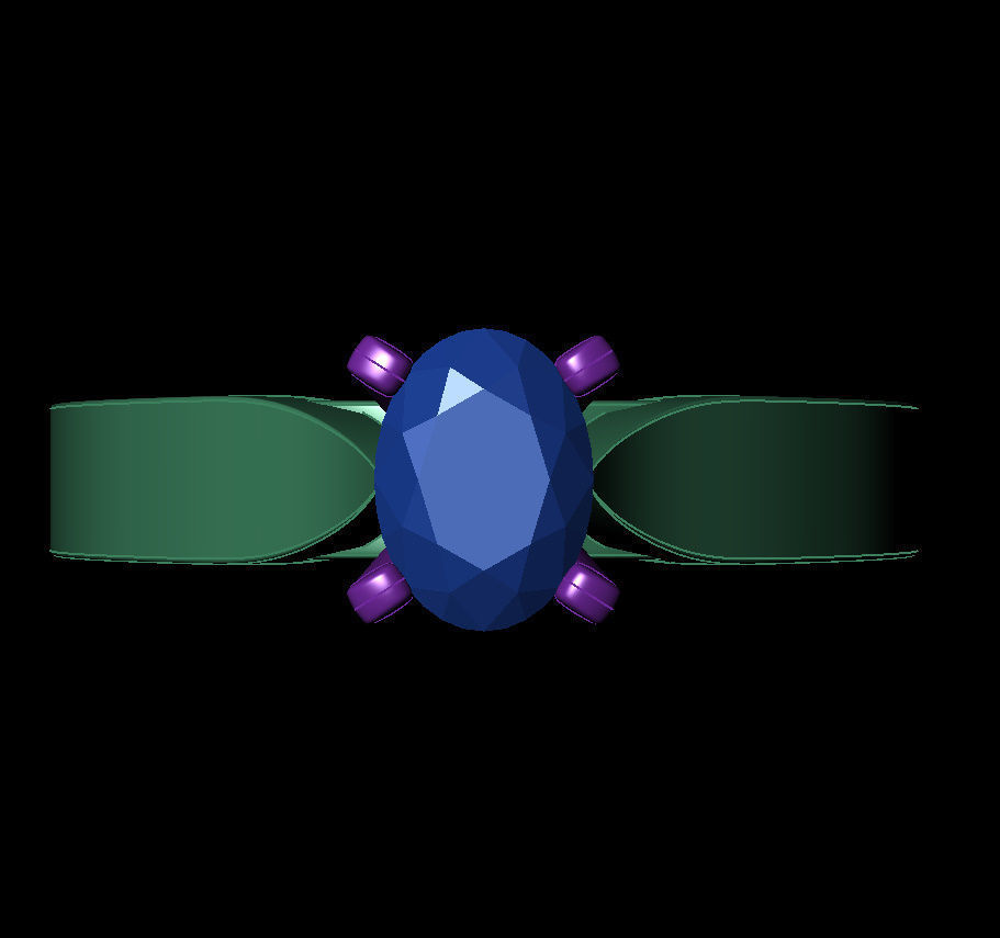 OVAL 0-75-CT Flat Profile Round Shank Width 3-00mm 3D print model_13