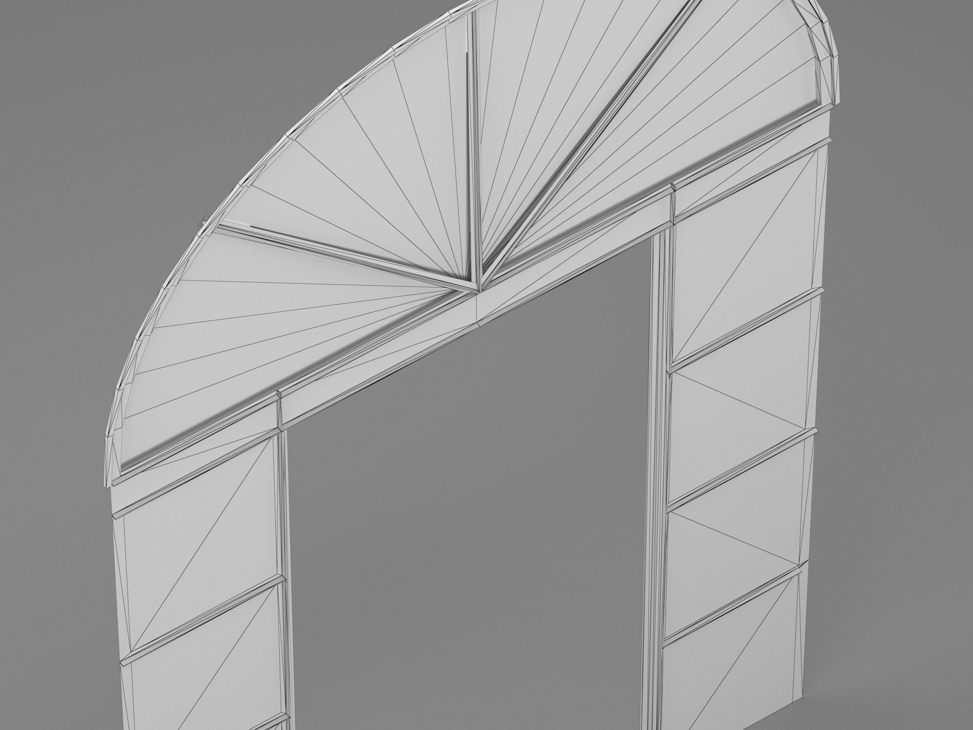 Iron door 2 Low-poly 3D model_11