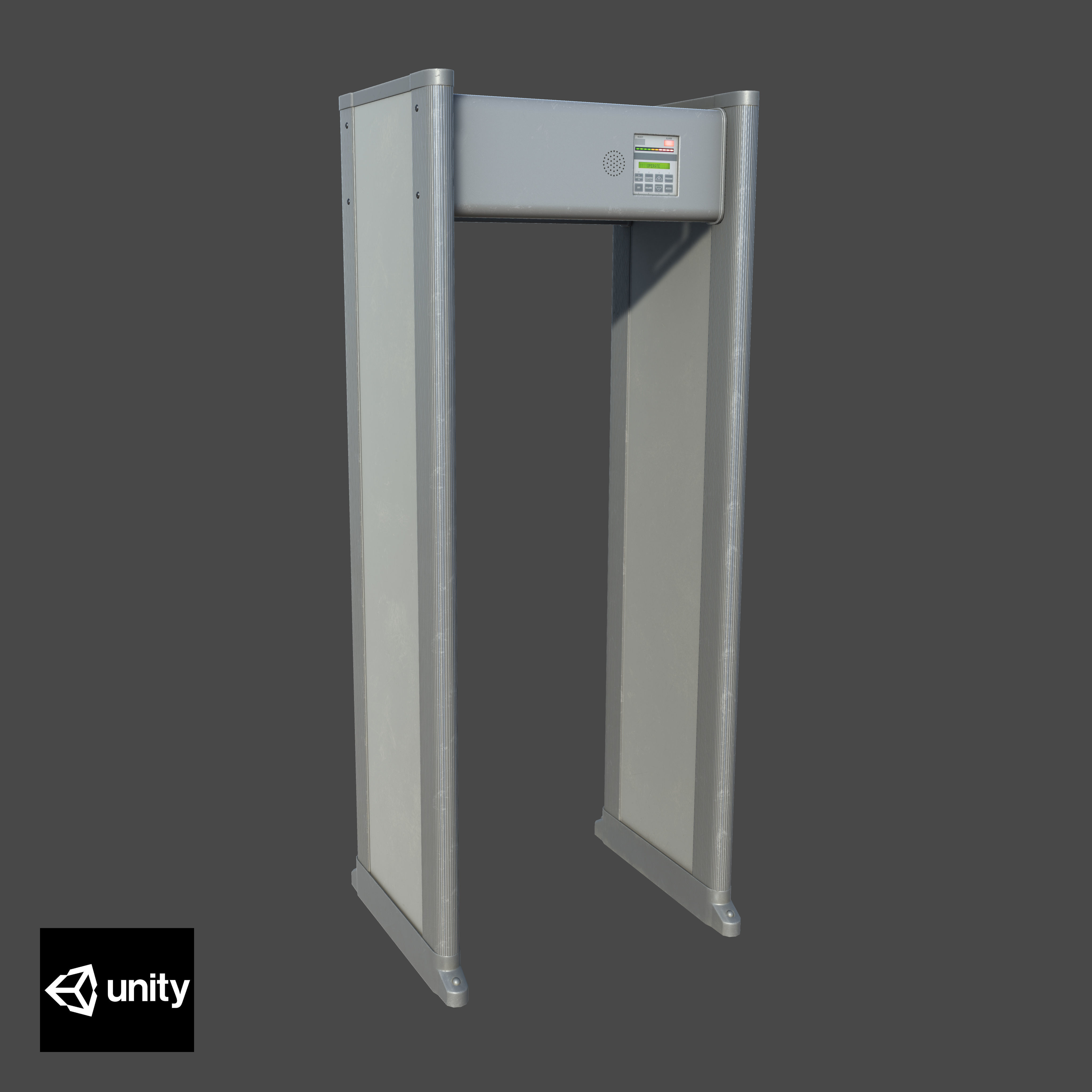 Metal Detector Walk Through Low-poly 3D model_12