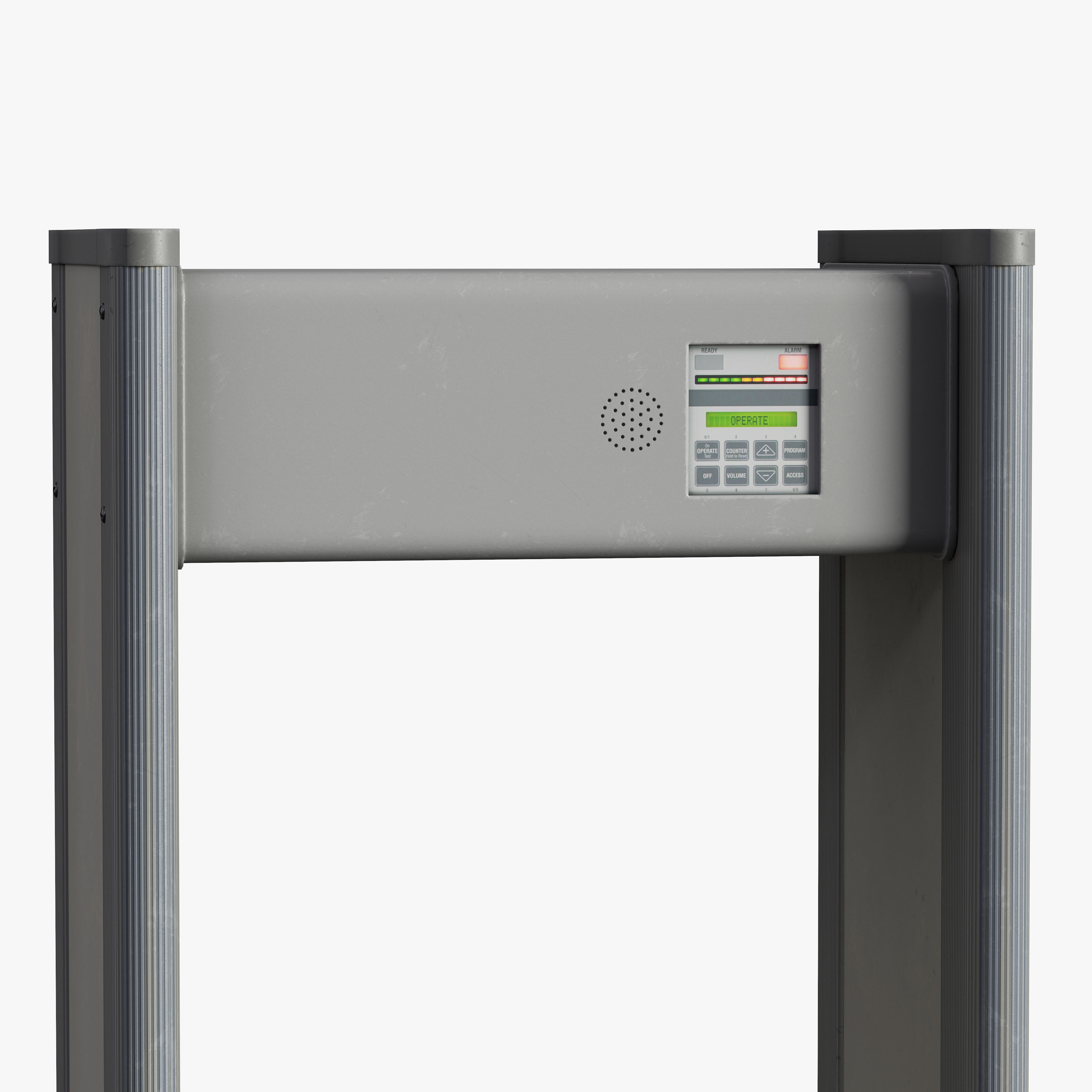 Metal Detector Walk Through Low-poly 3D model_9