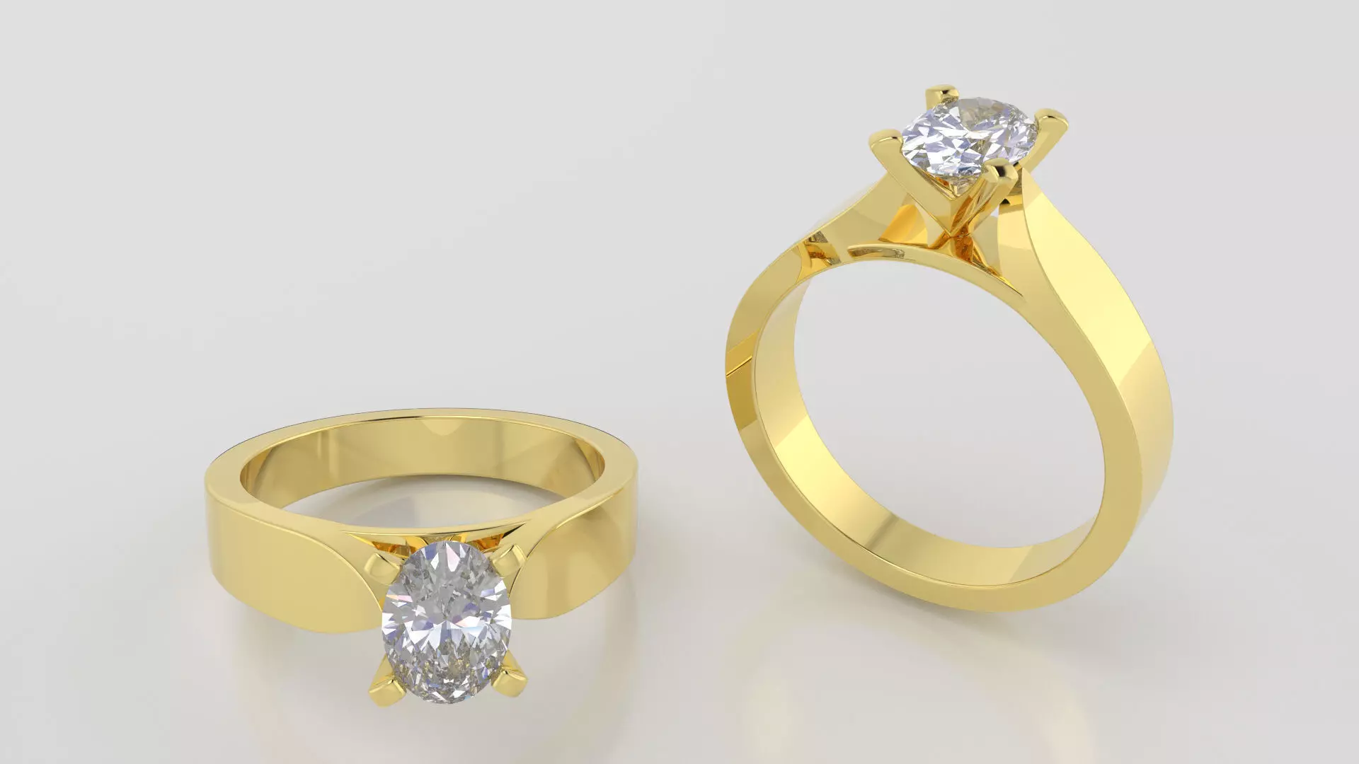 OVAL 0-75-CT Flat Profile Round Shank Width 3-40mm 3D print model