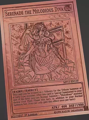 Serenade the Melodious Diva - yugioh 3D print model