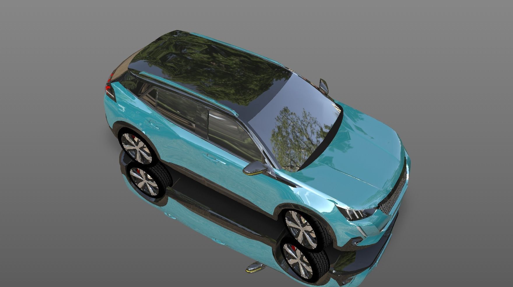 Peugeot 208 Lowpoly Nouvelle 3d Model  3D model_11