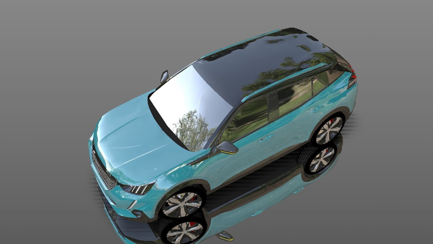 Peugeot 208 Lowpoly Nouvelle 3d Model  3D model_13