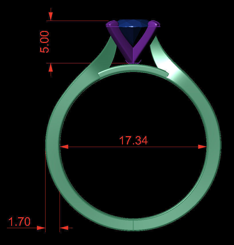 OVAL 0-75-CT Flat Profile Round Shank Width 3-40mm 3D print model_5