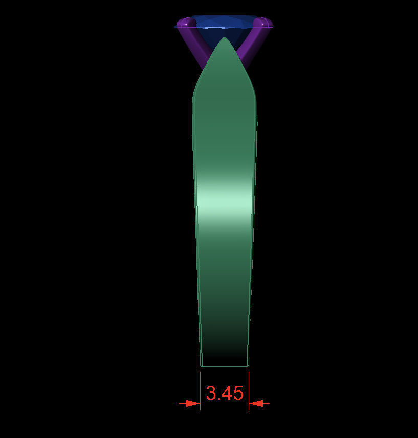 OVAL 0-75-CT Flat Profile Round Shank Width 3-40mm 3D print model_4