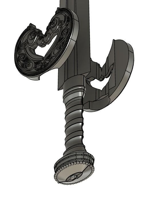 Lord of the Rings Theodens Herugrim 3D print model_3