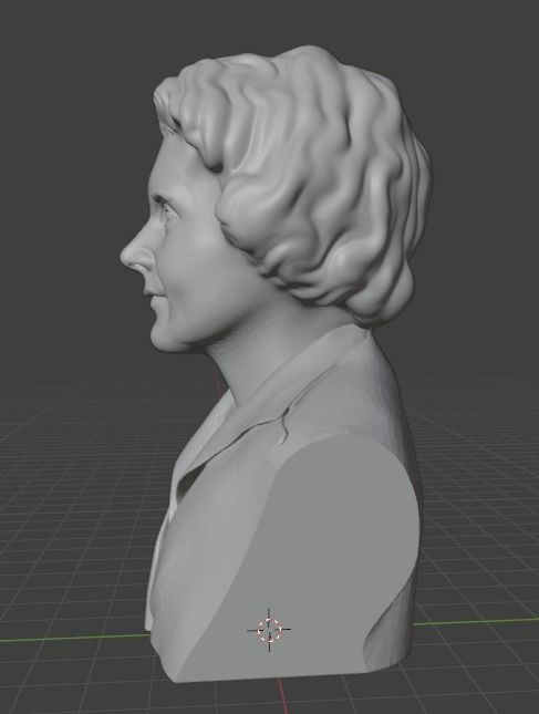 Rachel Carson 3D print model_7