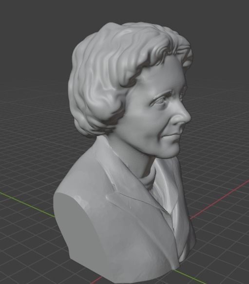 Rachel Carson 3D print model_5