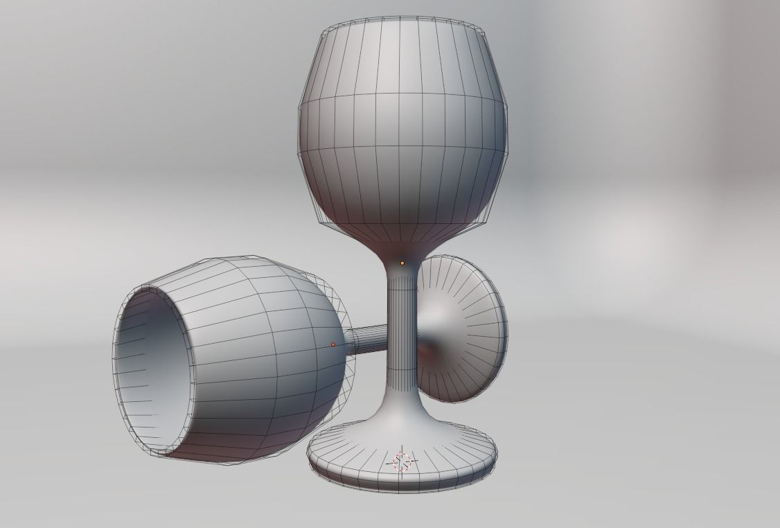 wine glass Free low-poly 3D model_2