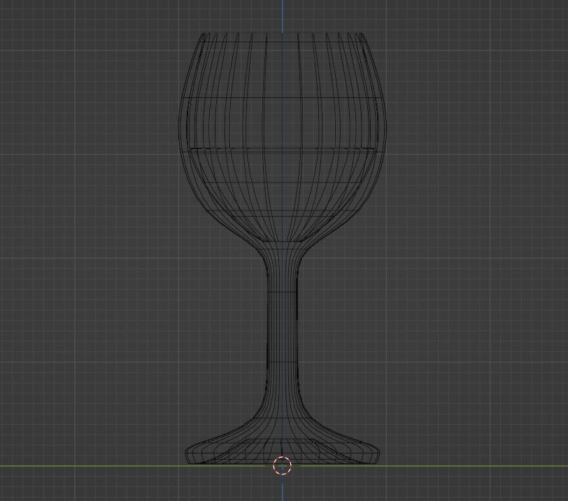wine glass Free low-poly 3D model_3