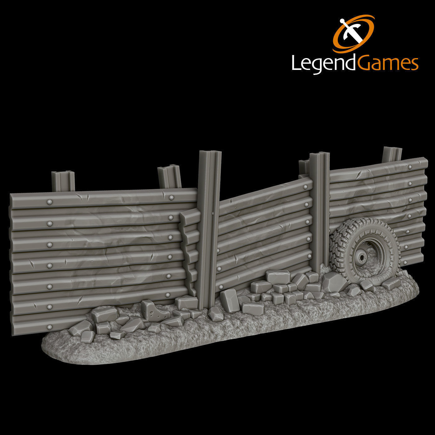 LegendGames Post Apocalypse V8 Interceptor set 3D print model_19