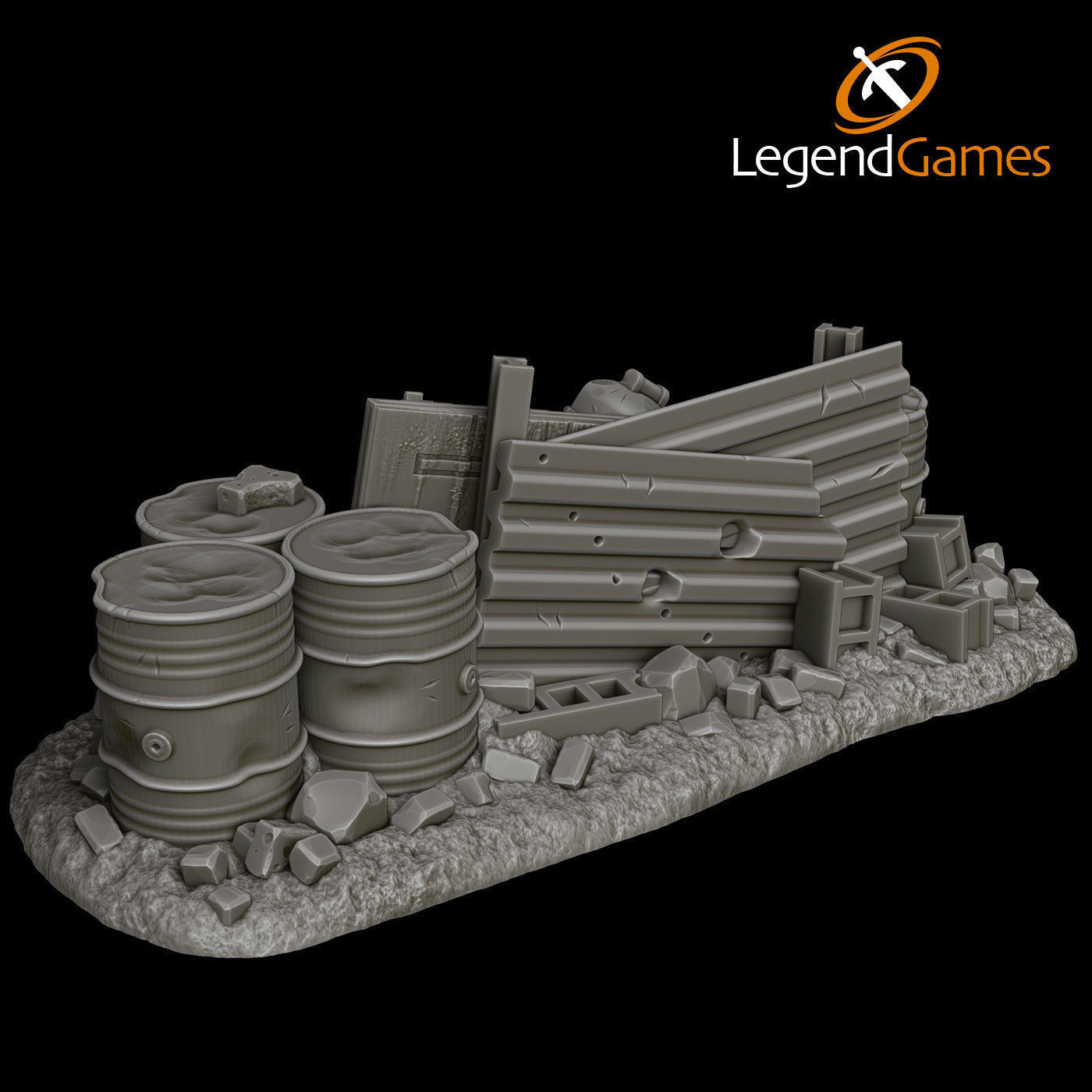 LegendGames Post Apocalypse V8 Interceptor set 3D print model_14