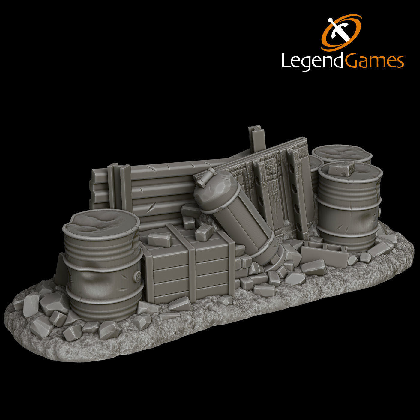 LegendGames Post Apocalypse V8 Interceptor set 3D print model_15