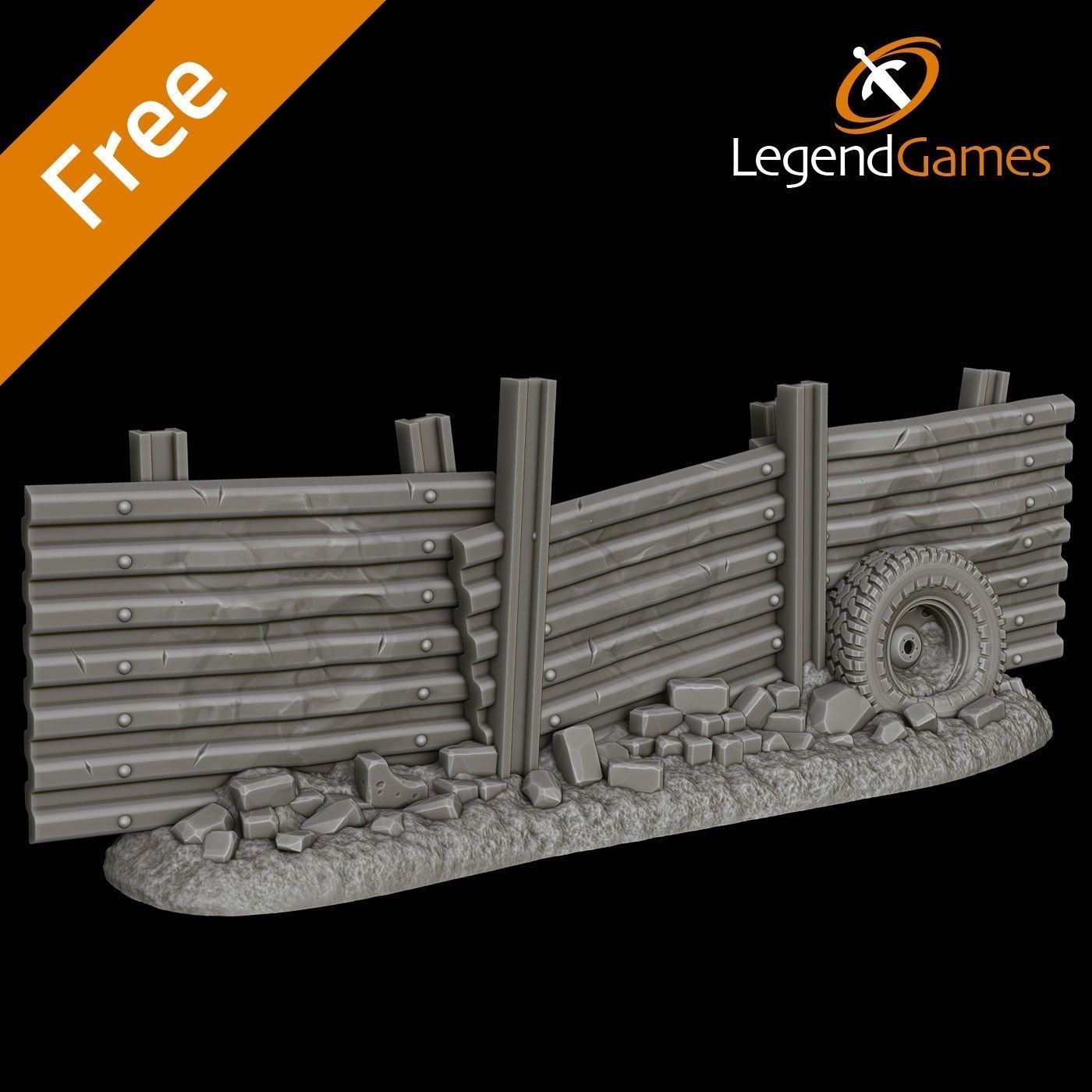 LegendGames Post Apocalypse V8 Interceptor set 3D print model_20