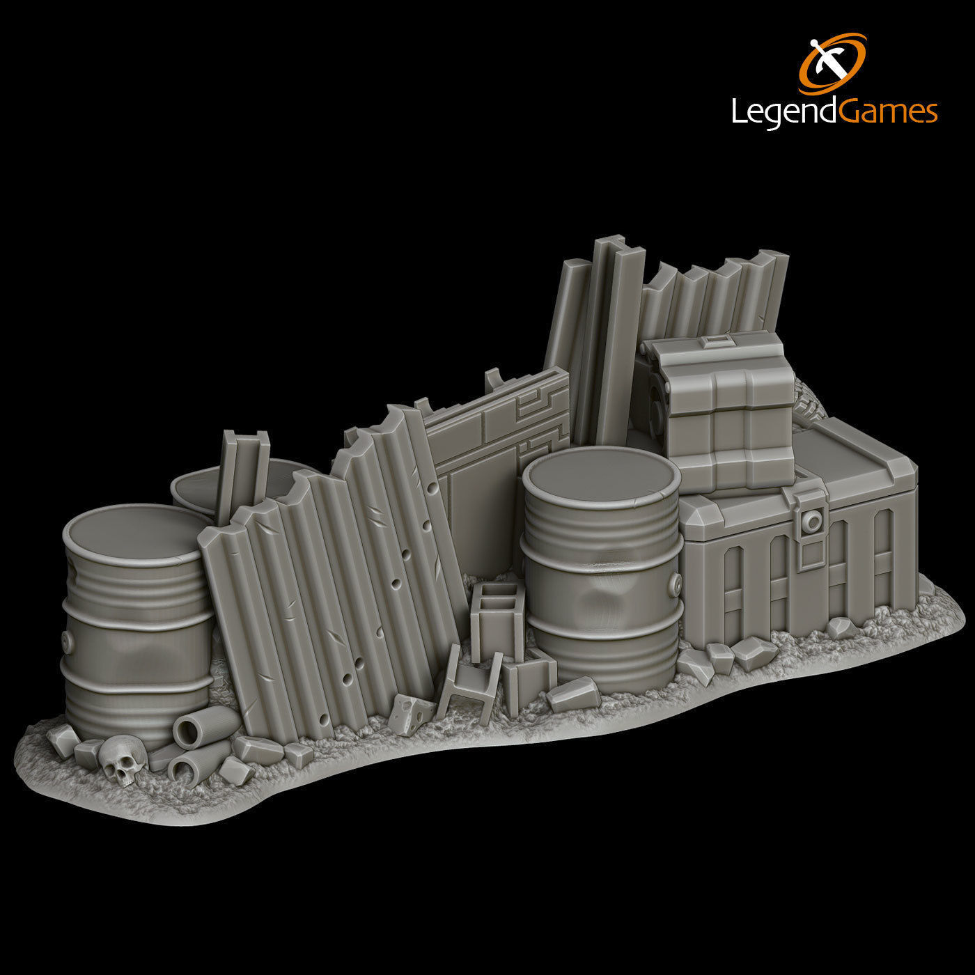 LegendGames Post Apocalypse V8 Interceptor set 3D print model_10
