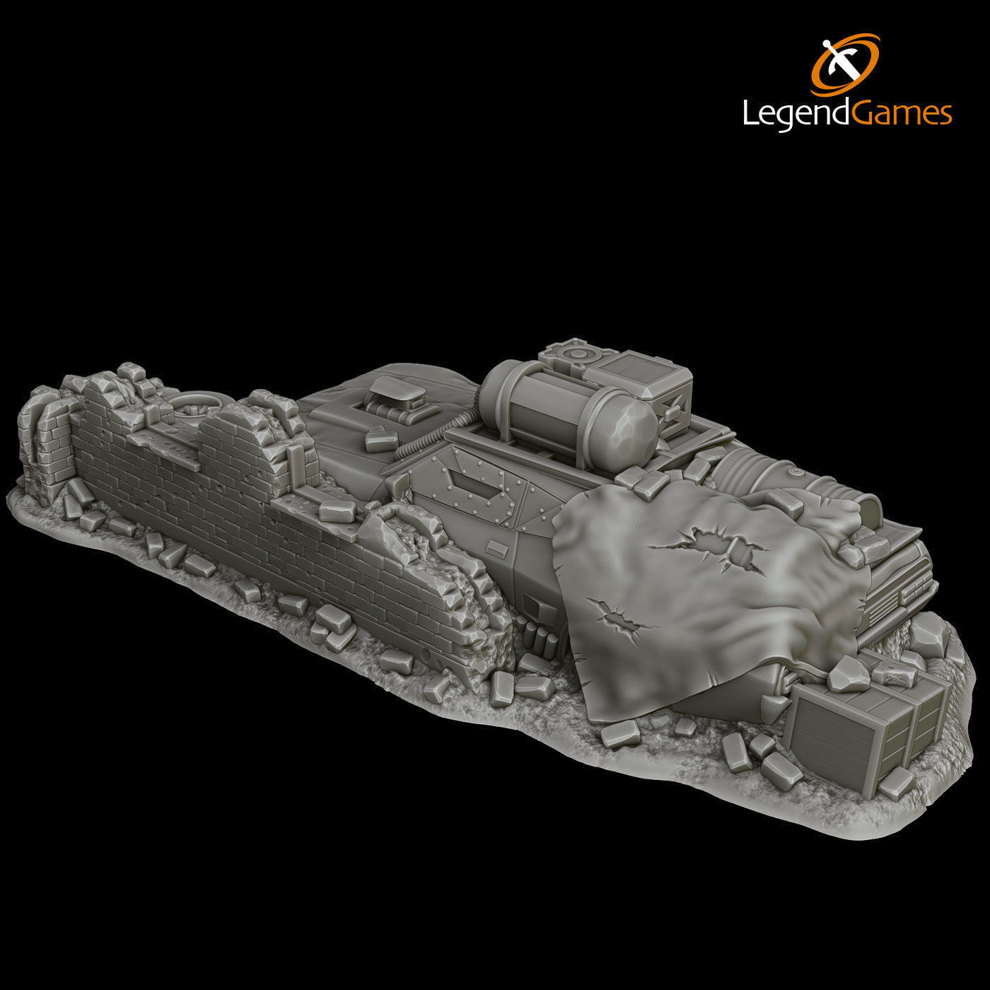 LegendGames Post Apocalypse V8 Interceptor set 3D print model_9