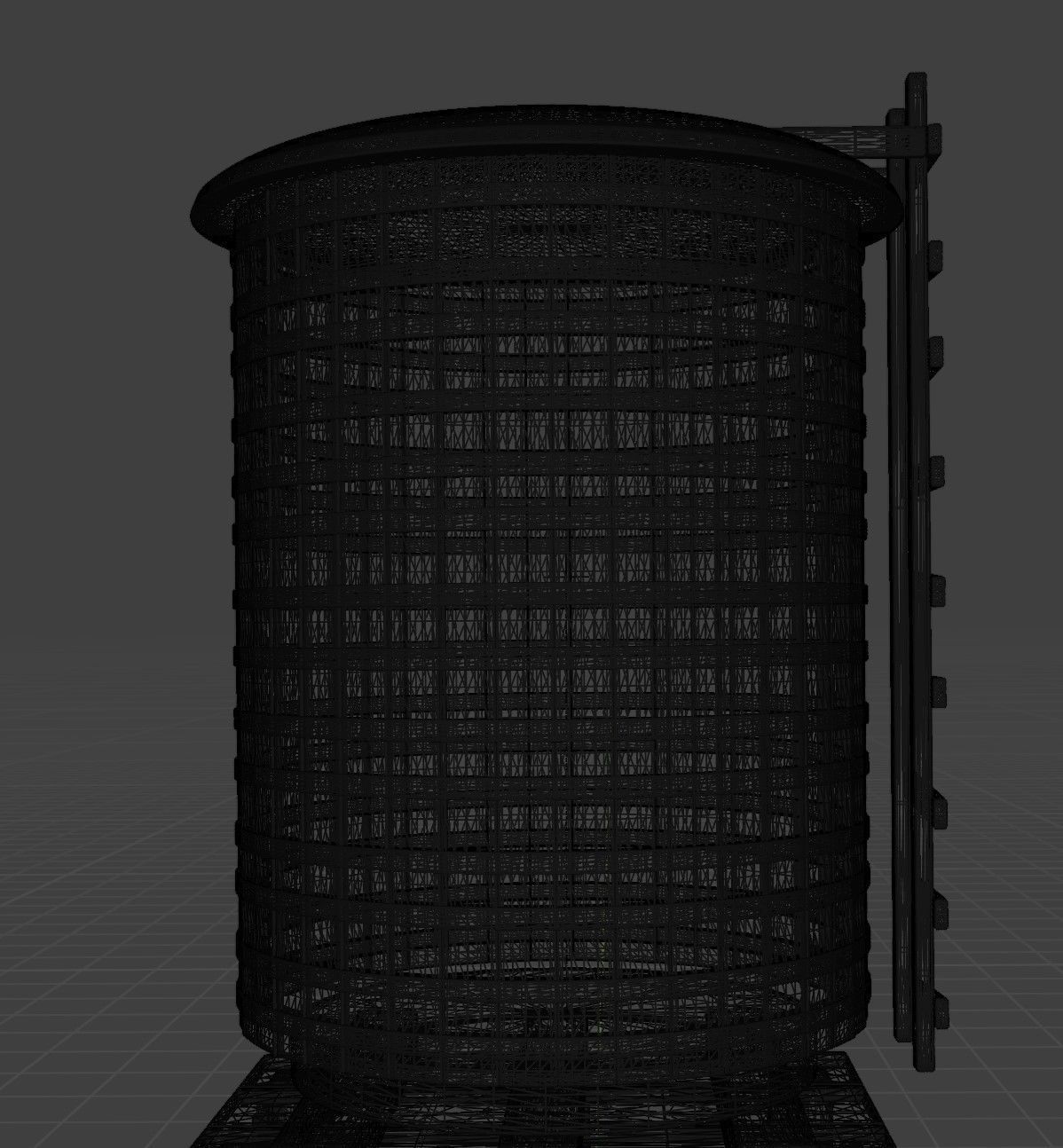  Old water tank 3D model_8